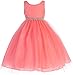 AkiDress Yoryu Ruched Round Neck Chiffon Flower Girl Dress for Little Girl