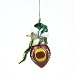 Oregon Ducks 2 3/4 Striped Acrylic Snowman Football Ornament