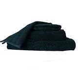 Black Combed Cotton ''Imperial'' Bath towel 500gsm