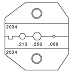 Paladin Tools 2034 BNC/TNC RG58/59/62AU Die For CrimpALL 8000 and 1300 Series