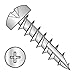 #7 x 5/8" Deep Thread Wood Screws/Phillips/Pan Head/Type 17 Pt/Steel/Zinc/Type 17 Point/Full Thread (Carton: 8,000 pcs)