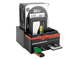 419kU tP7yL. SL160  3 Hard Drives HDD Triple Slot (2 SATA & 1 IDE) USB 2.0 External Docking Dock Station Cradle HUB with Card Readers