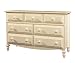 Home Styles Mayfair Seven Drawer Double Dresser - White Finish 88-5878-43
