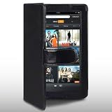 AMAZON KINDLE FIRE (NOT FIRE HD) TABLET FOLIO STYLE TEXTURED PU LEATHER CASE BY CELLAPOD CASES BLACKby CELLAPOD