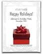 Holiday Margarita Cocktail Happy Holidays-Red Present: Personalized Holiday Margarita Cocktail Favors