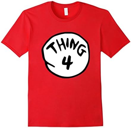 Men's thing 1 and thing 2 shirts - thing 4 shirt Medium Red