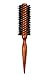 Styling Essentials Natural Boar Bristles Brush With Pin Tail, Round Hair Comb Ruled 2-Inch
