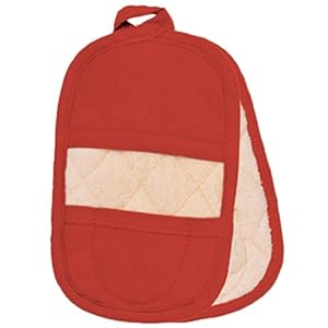 asd Living Mini Pocket Mitt Set, Vintage Red, Set of 2