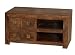 Mango Dakota Cube Hardwood Tv Video Cabinet With 4 Drawers Indian Furniture