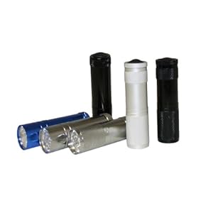 KCO 9 LED Aluminum Flashlight Set - 6 Pk