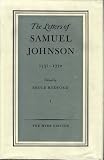 The Letters of Samuel Johnson, Volume I: 1731 - 1772