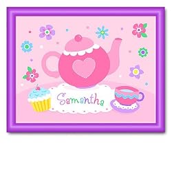 Tea Party Large Purple Personalized Print