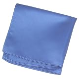 Solid Steel Blue Pocket Square
