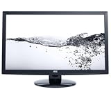 AOC e2795Vh 27 Full HD LED Monitor + HDMI male-HMDI male Cable - 2m (MC380-2M) + CG-281HQ HDMi female / DVI-D male Connector - gold-plated plugs