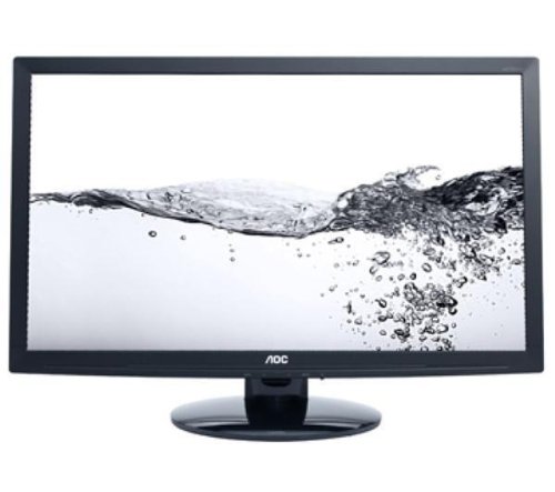 AOC e2795Vh 27 Full HD LED Monitor + HDMI male-HMDI male Cable - 2m (MC380-2M) + CG-281HQ HDMi female / DVI-D male Connector - gold-plated plugs