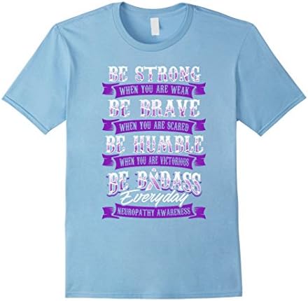 Men's Neuropathy Awareness T Shirt For Women / Men 3XL Baby Blue
