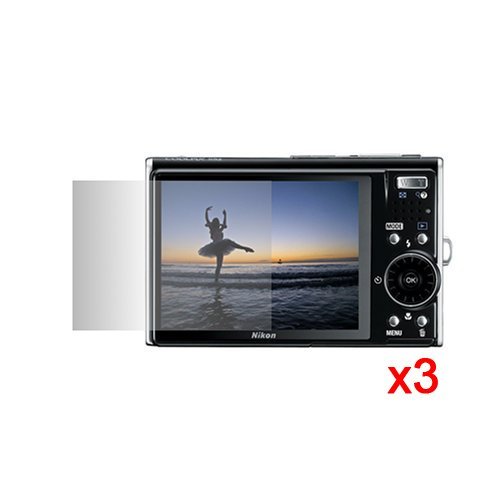 3 Pack Clear Screen Protector Cover film For Canon EOS 50D, EOS 40D, EOS Rebel XSi, PowerShot G10