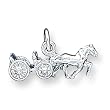 Sterling Silver Horse And Buggy Charm