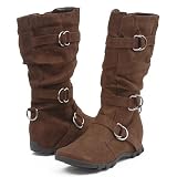 Soda Issac Mid-Calf Boots Brown