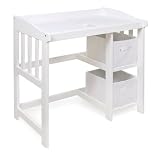 White Changing Table with Desk Conversion