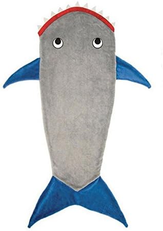 Shark Blanket Mermaid Tail Sleeping Bag for Kids Boys and Girls(Grey)