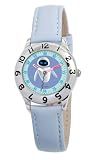 Disney Kids' D828S400 Wall-E Eve Time Teacher Blue Strap Watch