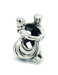 .925 Sterling Silver " Formal Dance " Charm Bead Compatible with Pandora Chamilia Kay Troll Bracelet