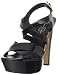 Jessica Simpson Women's Poll Platform Sandal,Black Patent,9.5 M US