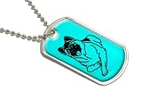 Akita - Military Dog Tag Luggage Keychain