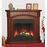 ProCom Electric Fireplace - 5000 BTU, 24in. Coffee Glaze Finish by ProCom