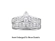 14K White Gold Genuine 1.00 Ctw. Marque Diamond Bridal Set " SPECIAL SALE "