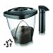 Vacuvin Tea & Coffee Saver Vacuum Storage Container Plastic Clear Black 1.3 Litre 17.6 cm x 19 cm x 14.5 cm