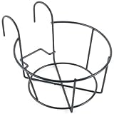 HoldAll Railing Flower Pot Holder, Black