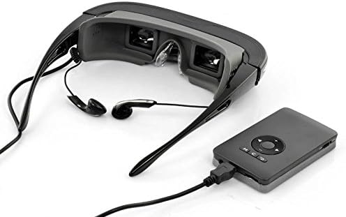 3D/2D 80 Inch Virtual Display Digital Video Glasses - 640x480, 4GB Internal Memory, AV In, With Remote Control