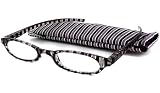 Calabria Readers Half Readers (Women) Reading Glasses - 728 Grey Stripes