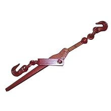 CM 48314 Dixie Lever Binder with Ductile Handle, Painted Red, 2600 lbs Working Load Limit, 1/4" Trade, 11-1/4" Handle