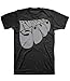 The Beatles 'Rubber Soul Grey Logo' Men's Black T-Shirt