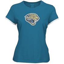 Reebok Jacksonville Jaguars Teal Ladies Frosted Logo T-shirt