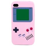 Light PINK iPhone 4/4s silicon GAMEBOY case