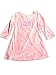 Psketti - Toddler Girls, Long Sleeve A-line Baby Pink Dress with #25 Felt Patch with ...
