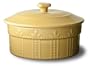 Signature Sorrento 8.5 Inch Covered Souffle Dish, Gold