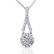 1/4 ctw Round Brilliant Diamond Pendant in 14kt White Gold