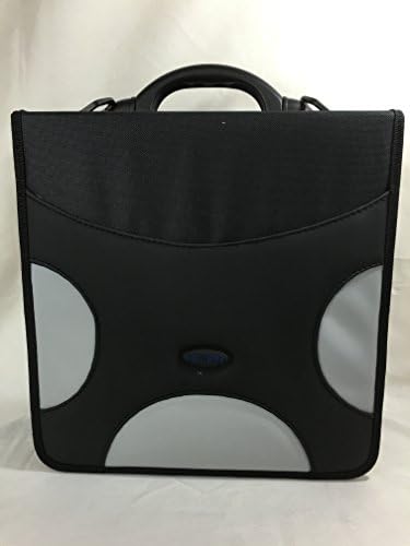 CD Care 520 Disc Heavy Duty CD DVD Binder Wallet PU Leather Nylon Material Plus BONUS Carrying Strap Reinforced Handle (Frustration-Free Packaging) (Gray)