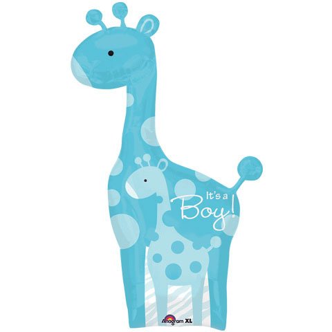 Adorable Blue It's a Boy Giraffe with Baby 42