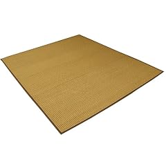 丸ヒゴ使用 デザインラグ 『タヒチ』 ブラウン 140×200cm