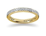 0.39 Diamond Wedding band in 14k Yellow Gold