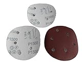 あれば便利 選べる6サイズ ダブルアクション サンダー用 マジックペーパー サンディング ペーパー 125mm 100枚セット #60 #80 #240 #320 #1000 #2000 (#1500