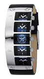 Image of Diesel DZ9024 Gents Black Label Analogue Black Leather Strap Watch