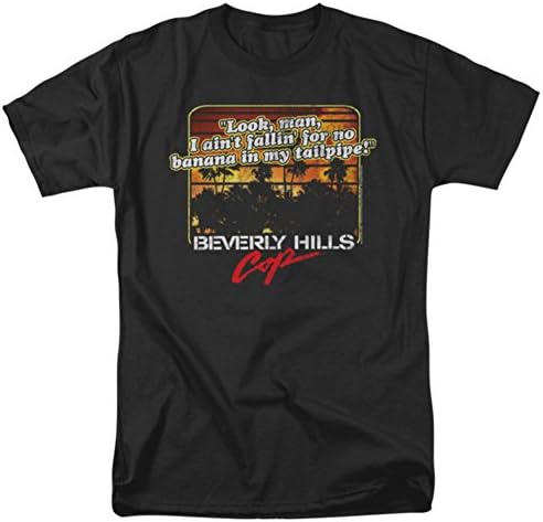 TrevcoMen's Beverly Hills Cop Banana Tailpipe Heathered Adult T-Shirt