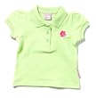Sweet and Soft Classic Short Sleeve Baby Flower Polo, 18 months, Green